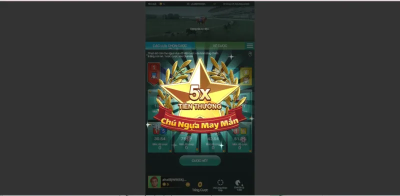 Thưởng chú ngựa may mắn tại Fun 88